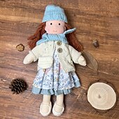 olcso Babák-pamut testű waldorf baba babaművész kézzel készített mini öltöztetős baba diy halloween ajándékdoboz csomagolás áldás karácsonyi ajándékokhoz