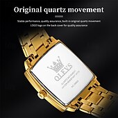 cheap Quartz Watches-A new OLEVS square men's business watch with luminous calendar waterproof casual quartz watch fashionable and trendy men's sports wristwatch
