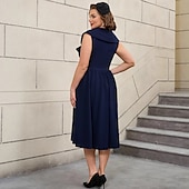 levne Šaty-Retro 50. léta Rockabilly Polední Šaty na šaty Flare šaty Větší velikosti Dámské Dovolená Párty a večer Retro tematická párty Dospělé Šaty Jaro léto