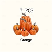 billige Halloween-7 stk/sett hagefestivaldekorasjon 7 stk simulert gresskarmodell falske grønnsaker gjør-det-selv-håndverk hjem bursdag bryllup halloween-dekorasjon fest husdekorasjon perfekt feriegave