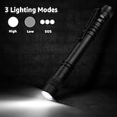 cheap Work Lights-LED Pen Flashlights 1PCS, Lightweight, Mini, Waterproof Pocket Flashlight with Clip, Small Flashlights for Inspection, Work, Emergency