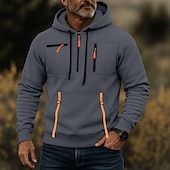 abordables Sudadera Táctica-Hombre Sudadera Sudadera con capucha y cremallera de un cuarto Sudadera táctica con capucha Negro Verde Ejército Azul Marino Caqui Gris Claro Con Capucha Plano Cremallera Deporte Casual Diario Ropa