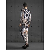 abordables Déguisements de couple et de groupe-Crâne squelette cyborg robot body Halloween groupe couples costumes corps entier combinaison effrayant costume hommes femmes garçons enfants adultes performance fête club Halloween carnaval jour des
