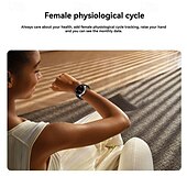 abordables Montres connectées-HD21 Montre intelligente 1.43 pouce Smartwatch Montre Connectée Bluetooth Minuterie Rappel d&#039;appel Moniteur de Fréquence Cardiaque Rappel sédentaire Trouver mon Appareil Compatible avec Android iOS