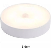 abordables Lumières intelligentes-Lampes à détecteur de mouvement d&#039;intérieur, veilleuses LED autocollantes, veilleuse rechargeable par USB, lumière chaude à intensité variable pour couloir, chambre, escaliers, cuisine, armoire,