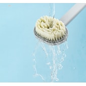 olcso Fürdőszobai kütyük-2 db-os hosszú nyelű kádmasszázs tisztítókefe – puha sörtéjű, japán stílusú háttisztító kefe iszapfürdőhöz &amp;bőrvédő, tartós és biztonságos fürdőszobai kiegészítő