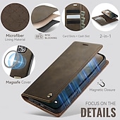 cheap iPhone Cases-Phone Case For iPhone 16 iPhone 15 iPhone 14 13 12 11 Pro Max Plus Flip Cover Detachable Magnetic Support Wireless Charging TPU PU Leather