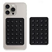 abordables Supports de téléphone-Support de téléphone à ventouse en silicone, antidérapant et adhésif, pour téléphone portable, support de téléphone à ventouse adhésive en silicone, support solide pour selfies et vidéos