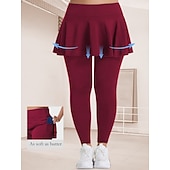 abordables Leggings lisos-Mujer Tallas Grandes pantalones Polainas Mallas De Deporte Longitud total Cintura Media Plano Bolsillos laterales 2 en 1 Confortable Levantamiento de tope Control de barriga Yoga Casual Diario Gris