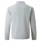 economico Giubbotti Casual-Per uomo Giacca Leggera Giacca a nido d&#039;ape Giacca Casual Vacanza Quotidiano Traspirante Tasca Primavera Autunno Semplice Moda Classico Collo alla coreana Regolare Nero Bianco Blu Cachi Grigio Giacca
