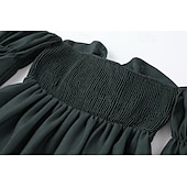ieftine Rochii Boho-Pentru femei Rochie Mini Rochie de Vară Rochie de vară Rochie Boho Rochie occidentală Modă Clasic Zilnic Plajă Sfârșit de săptămână Fit regulat Floare Manșon Lung De Pe Umăr Trifoi Vară