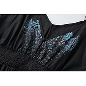 cheap Boho Dress-Women&#039;s Mini Dress Boho Dress Western Dress Fashion Classic Modern Outdoor Vacation Holiday Regular Fit Flower Sleeveless V Neck Black Summer
