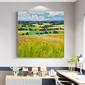 preiswerte Landschaftsgemälde-Mintura handgefertigte strukturierte Landschaftsölgemälde auf Leinwand, Wandkunst, Dekoration, modernes abstraktes Bild für die Inneneinrichtung, gerolltes, rahmenloses, ungedehntes Gemälde