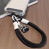 billiga Telefonlinor och handledsremmar-nytt mode katt fiskbenshänge hängande rep kort handledsflätat rep turist bergsklättring handrep
