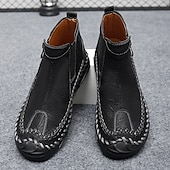 abordables Bottines-Bottines zippées faites main pour hommes pour un confort quotidien – bottes de marche décontractées de style vintage pour les voyages d&#039;automne et les aventures urbaines