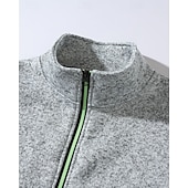 levne Základní mikiny_-Pánské Mikina Celorozepínací mikina Černá Armádní zelená Námořnická modř Světle šedá Tmavě šedá Stojáček Bez vzoru Kapsy Sporty a outdoor Denní Dovolená Polyester Šik ven Základní Na běžné nošení