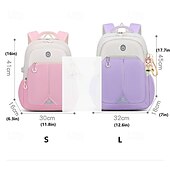abordables Sacs à dos pour Enfants et Adolescents-Enfant Garçons Fille Sac à Dos Cartable Sac à Dos Fonctionnel Sac à dos scolaire École Polyester Réglable Grande capacité Imperméable Fermeture éclair Noir Rose Claire Violet
