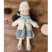 abordables Poupées-Poupée Waldorf en coton, poupée d&#039;artiste, mini-poupée à habiller faite à la main, emballage cadeau d&#039;Halloween, bénédiction pour cadeaux de Noël