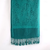 billiga Sjalar-Damhalsduk i paisleymönstrad jacquardmönster i akryl – varm, trendig lång franssjal med etnisk stil för hösten &amp;vinter