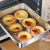 billige Kjøkkenoppbevaring-3 stk. sett med oppbevaringsbeholdere i rustfritt stål for mat, BPA-fri, gjenbrukbar, enkel å rengjøre, stabelbar design for frukt, kjøtt, grønnsaker, kjøleskap og spiskammersoppbevaring
