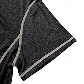 halpa Rento Henley T-paita-Miesten Henley-paita Puuvillainen paita T-paidat Lyhythihainen Yhtenäinen väri Tavallinen Solid Color Muoti Suunnittelija Vapaa-aika Väripaletti Napit Henley ulko- Kausaliteetti Päivittäin Kesä