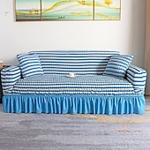 cheap Sofa Cover-3D Bubble Lattice Elegant Stretch Sofa Cover Loveseat Cover Couch Cover Spandex Elastic Sofa Slipcover Protector with Skirt