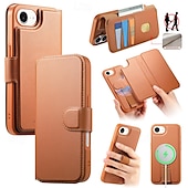 رخيصةأون جرابات آيفون-هاتف غطاء من أجل Apple AirTag ايفون 16 برو ماكس بلس iPhone 15 14 Pro Max Plus آيفون 13 برو ماكس حالة الامتزاز المغناطيسي حافظة بطاقة المحفظة غطاء الوجه مع حامل انفصال دعم الشحن اللاسلكي