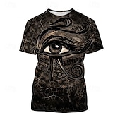 economico Arte &amp; Design Bluse-Per donna Maglietta Stampato Stampa Moda Moderno Manica Corta Girocollo Top Regolari Quotidiano Uscire Nero Estate