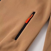 economico felpe con cappuccio da uomo di base-Per uomo Felpa con cappuccio Felpa con cappuccio a zip intera Felpa con cappuccio tattica Nero Blu marino Cammello Grigio chiaro Grigio scuro Con Cappuccio Semplice Tasca Sport &amp; Outdoor Casuale