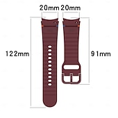 baratos Pulseiras de relógio Samsung-Pacote com 6 Pulseiras de Relógio para Samsung Galaxy Watch 7/6/5/4  40/44mm, Watch 5 Pro 45mm, Watch 6 Classic 43/47mm, Watch 4 Classic 42/46mm Silicone Substituição Alça Fofo Pulseira Esportiva