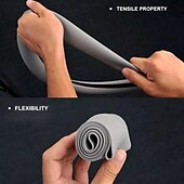 abordables Servicio de Vehículo-Funda de silicona para volante de coche, moderna, antideslizante, suave, ajustada, universal, para todas las estaciones, cómoda, resistente al desgaste, funda flexible para el mango.