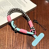 cheap Phone Lanyards &amp; Wrist Straps-Phone Case For Lanyards Universal with Wrist Strap Color Gradient Geometric Pattern Polyester