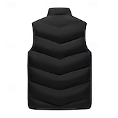 Недорогие Жилеты-Муж. Жилет для туризма и прогулок Зимнее пальто Флисовый жилет Жилет-пуховик Тепловой жилет Зима Осень на открытом воздухе Сохраняет тепло Жилет Охота Рыбалка Восхождение Черный Желтый Оранжевый