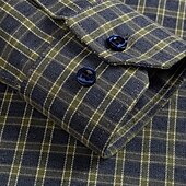 preiswerte Businesshemden für Herren-Herren Hemd Kleidhemd Knopfhemd Karomuster Hochzeit Party Schwarz Rote Blau Grün Langarm Revers Frühling Herbst Bekleidung