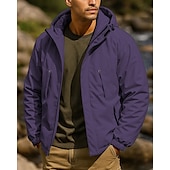 economico Fleece &amp; Giacche 3 in 1-Per uomo Giacca softshell Giacca da escursionismo Giacca invernale Inverno All&#039;aperto Calore Termico Impermeabile Antivento Leggero Top Nero Viola Cachi