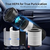 cheap Tool Accessories-Car Air Purifier, Air Purifier for Car with True HEPA Filter Clean Air, Eliminate Dust,Odor,Portable Car Accessories Built-in Air Freshener and Perfume Diffuser for Traveling, Home, Office Use