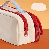 economico astucci e portapenne-Astuccio portapenne alla moda per bambini, design creativo, colore unito, cancelleria, album, materiale scolastico per bambini
