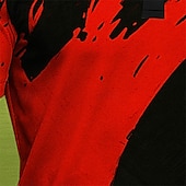  Per uomo Blocco di colori Golf Polo Polo Sportivi Manica Corta Magliette polo Camicie con Colletto Casual Athleisure Abbigliamento da Esterno Abbigliamento quotidiano Bottoni Estate Blu Bianco Rosso