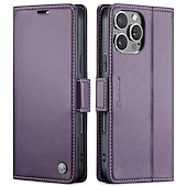 levne Pouzdra pro iPhone-telefon Carcasă Pro Apple AirTag iPhone 16 15 14 Pro Max Plus iPhone 16e Flip Cover Ochrana celého těla Stojánek Slot pro kartu TPU PU kůže