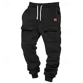ieftine cargou-Bărbați Pantaloni Sport Joggeri Pantaloni Pantaloni de sport cargo Pantaloni largi Talie elastică Cordon Buzunar frontal Simplu Confort Respirabil Lungime totală În aer liber Zilnic Ieșire Vacan