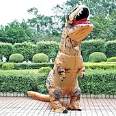 olcso Halloween-vicces felfújható t-rex jelmez gyerek, dinoszaurusz felfújható jelmez, overál levegő felrobbantó halloween cosplay jelmez
