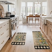 cheap Rugs &amp; Mats &amp; Carpets-Sunflower Series Long Kitchen Mat - Non-Slip, Stain-Resistant, Absorbent Rug for Entryway &amp; Home Use