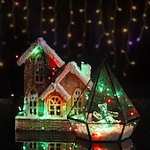 abordables Guirlandes lumineuses à piles-2m Guirlandes Lumineuses 20 LED Blanc Chaud Blanc Rouge Lumières de fil de cuivre Halloween Étanche Vacances Alimenté par piles