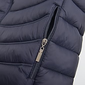 preiswerte Herren Steppweste-Herren Steppweste Weste Gilet Urlaub Täglich Date Mode Lässig Winter Tasche Polyester Warm Bequem Einfarbig Reisverschluss Stehkragen Normale Passform Schwarz Marineblau Grau Weste