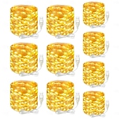 olcso USB-tápellátás-10 db 5 m/16,4 láb 50 led sugár tündérfényfüzér halloween karácsony Valentin nap újév esküvői party fesztivál beltéri és kültéri dekoráció rézdrótos fények usb tápegység ip44 vízálló