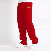 economico Pantaloni della tuta-Per uomo Pantaloni da tuta Pantaloni Pantaloni della tuta con fondo aperto Coulisse Elastico in vita Gamba Dritta Semplice Traspirante Lunghezza intera Sport all&#039;Aperto Casuale Quotidiano Moda
