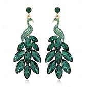 abordables Boucles d&#039;oreilles-Boucle d&#039;Oreille Créoles Le style rétro Poire Goutte ancien Mode Déclaration Des boucles d&#039;oreilles Bijoux Rose foncé / Turquoise / Rose clair Pour Mariage Soirée Fête 1 Paire