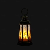 preiswerte Halloween drinnen-1 pc 14,5 cm halloween dekorative led wind licht desktop ornament retro hexagonal led wind licht party dekoration prop anhänger