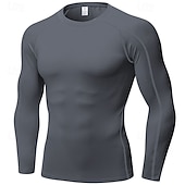 economico T-shirt e Canottiere da Corsa-Per uomo Maglia a compressione Strato di base per l&#039;allenamento T-shirt Fitness Manica Lunga Top Athleisure Autunno Asciugatura Rapida Palestra Pallacanestro Atletico abbigliamento sportivo