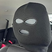 halpa Tapahtuma- ja juhlatarvikkeet-2 kpl henkilökohtainen hauska hattu auton istuimen päänsuojaan, universaalit auton niskatuen suojat, hauska persoonallisuus auton sisustuskoristeet, musta &amp;valkoinen